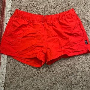 Patagonia women’s shorts in red, in good condition